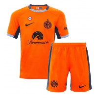 Camisa de Futebol Inter Milan Lautaro Martinez #10 Equipamento Alternativo Infantil 2023-24 Manga Curta (+ Calças curtas)